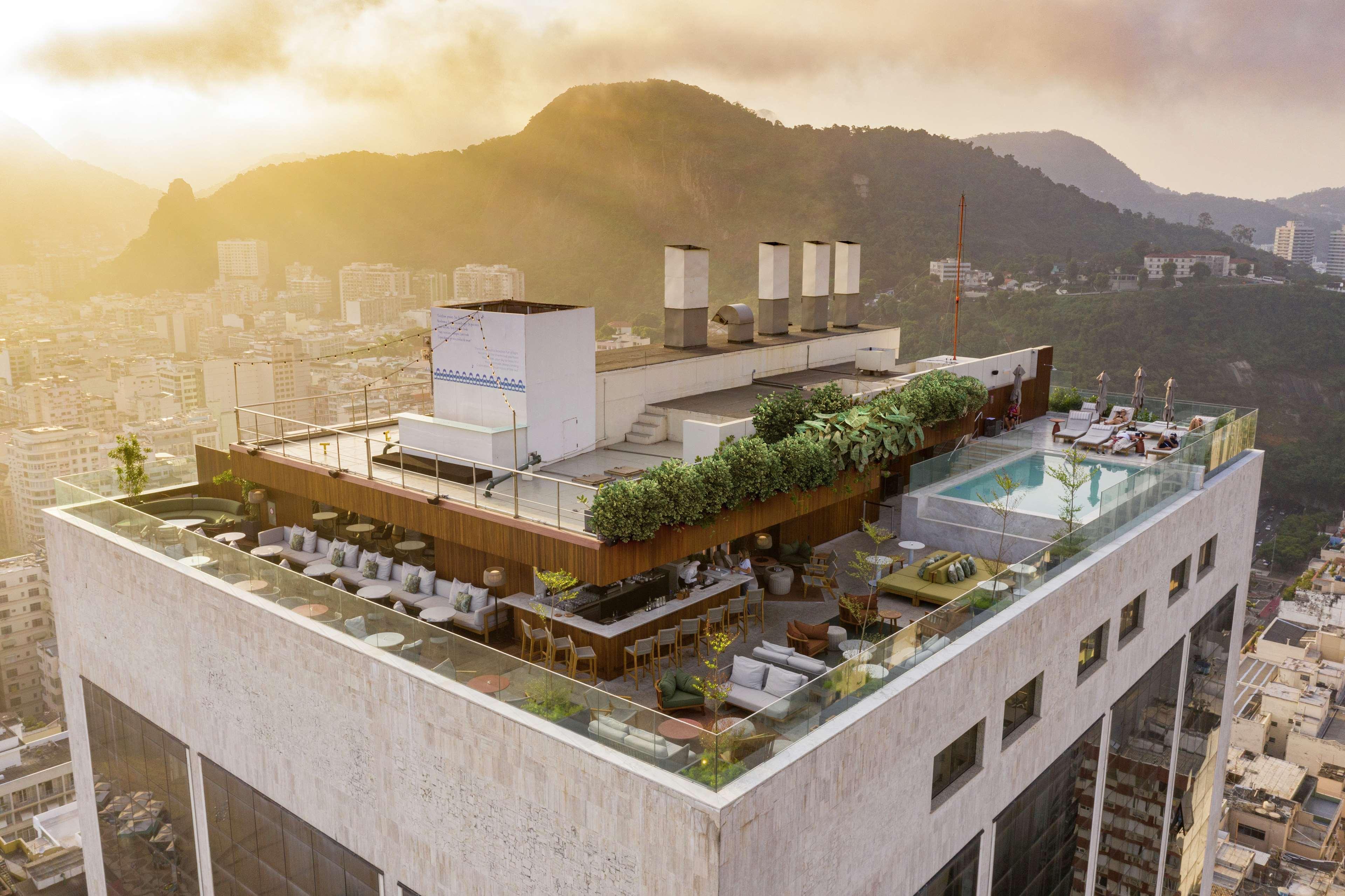 Hilton Copacabana Rio De Janeiro Eksteriør billede Skyline rooftop